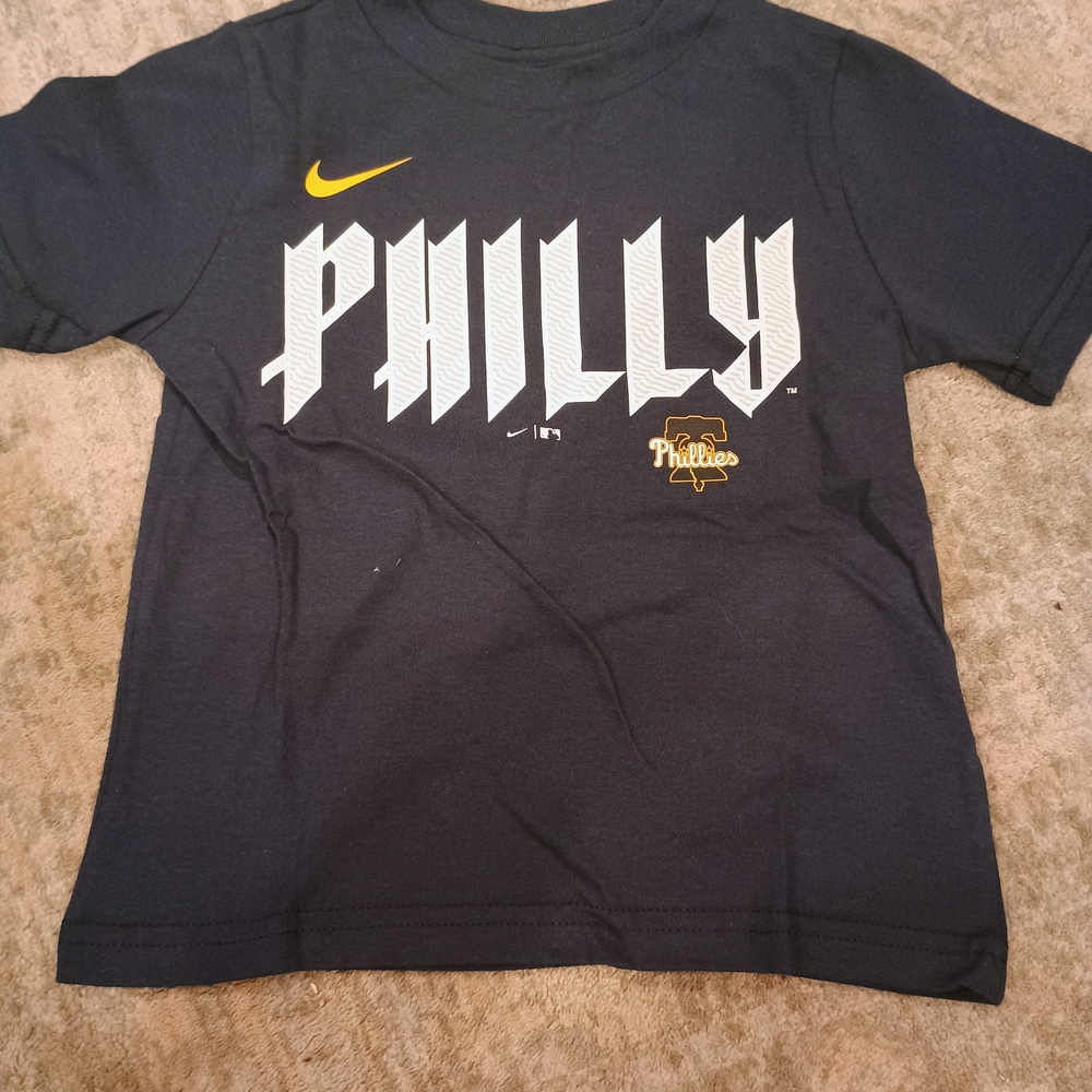 MLB Philly Navy and Yellow Kids Tee
